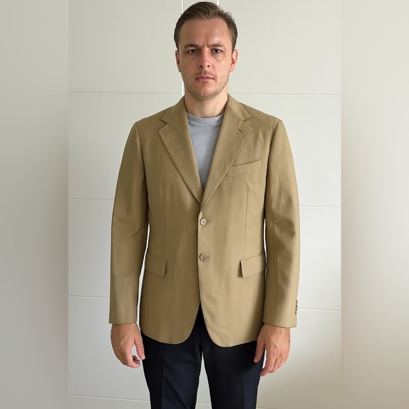 Ermenegildo Zegna Beige Blazer Size 40RA4